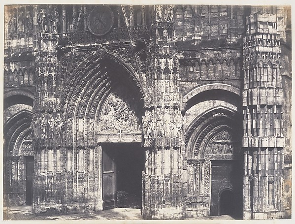 Bas du Portail, Côté de la Place, Cathédrale de Rouen