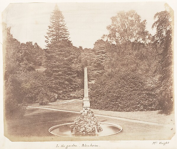 In the Garden. Blenheim