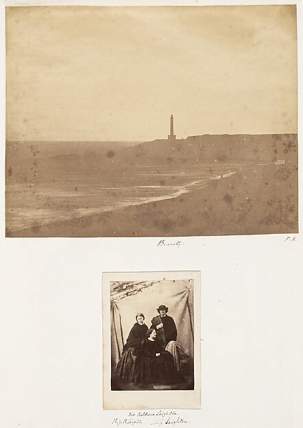 Biaritz; SIr Baldwin Leighton, Miss M. Leighton, Miss Leighton
