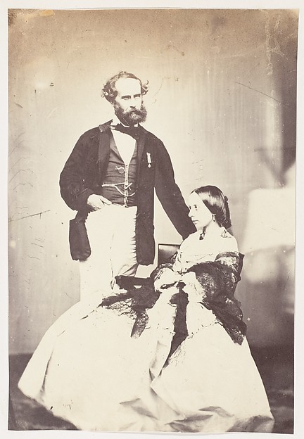 [Colonel Vincent Eyre C.B. Bengal Artillery, "The Hero of Arrah" and Mrs Eyre]