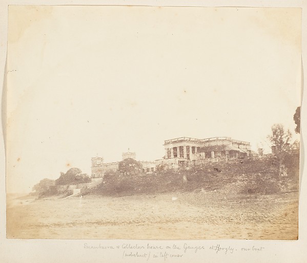 [Imambara and Collectors House on the Ganges, Hooghly]