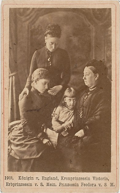 Königin v. England, Kronprinzessin Victoria, Erbprinzessin v. S. Mein, Prinzessin Feodora v. S. M.