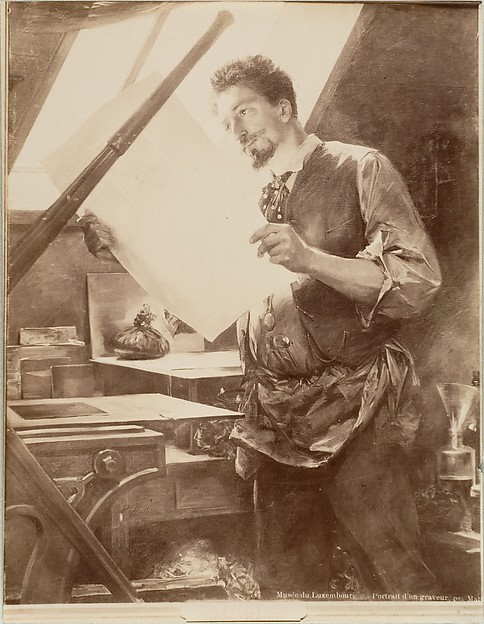Portrait d'un graveur