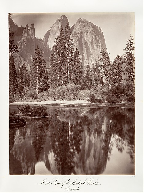 Mirror View of Cathedral Rocks, Yosemite