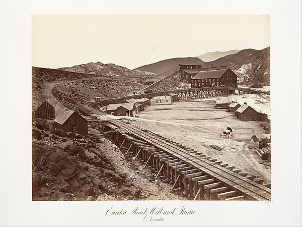 Eureka Quartz Mill and Flume, Nevada