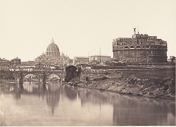 Veduta di Castel St Angelo. S. Pietro