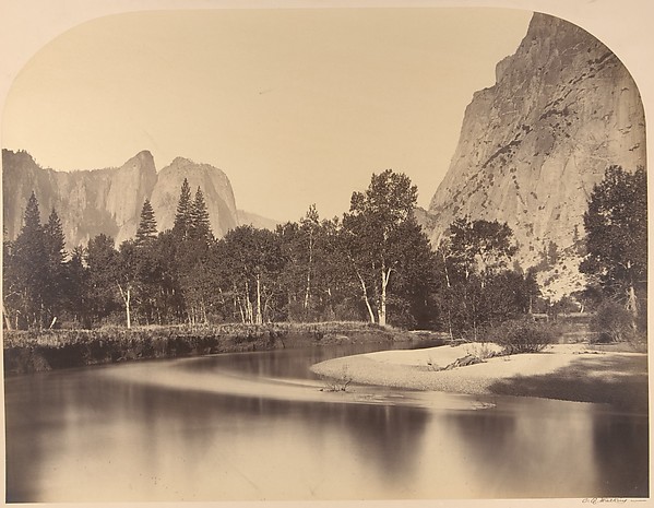 River View, Down the Valley, Cathedral Rock on Left