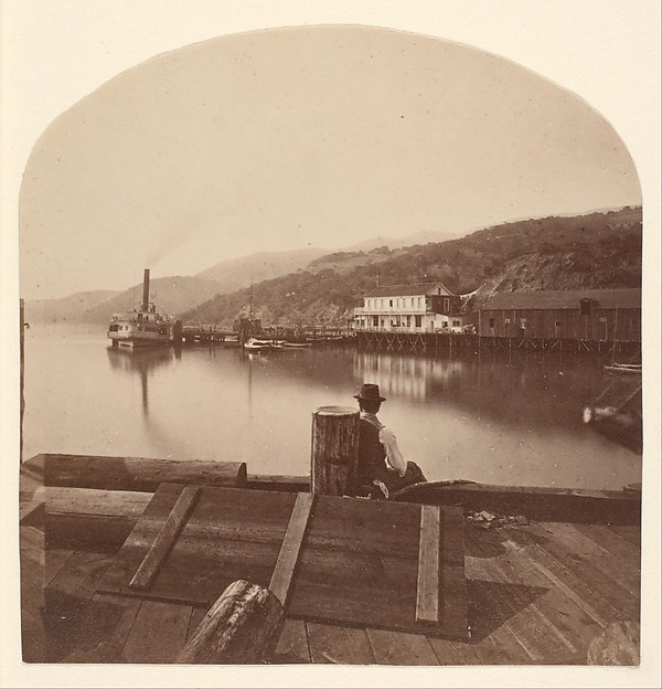 Sausalito from the N.P.C.R.R. Wharf, Looking South