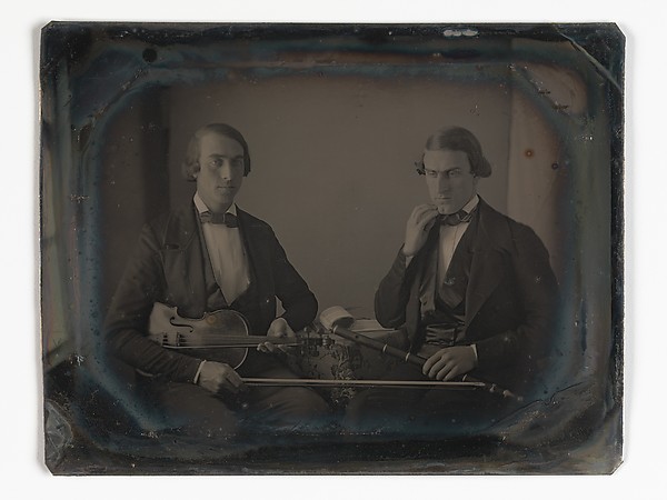 [Violinist and Flute Player]