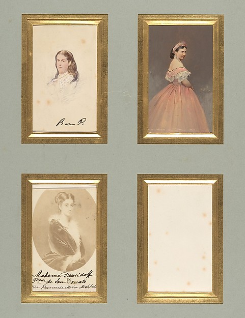[Madame Demidoff and Unknown Sitters]