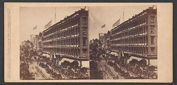 The Embassy Leave the Metropolitan for the City Hall, the Seventh Regiment Form a Hollow Square With the Carriages of the Embassy in the Middle