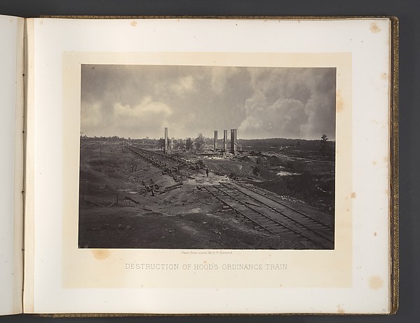 Destruction of Hood's Ordinance Train by George N. Barnard, The Metropolitan Museum of Art