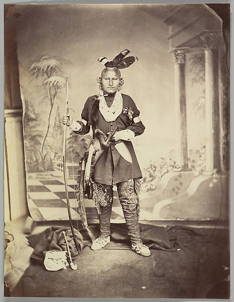 [Studio Portrait of Plains Indian]