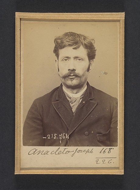 Anacléto. Joseph, Jean-Baptiste. 36 ans, né le 14/7/57. Coiffeur. Anarchiste. 16/3/94.