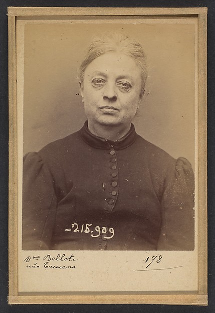 Trucano. Victorine (veuve Belloti). 54 ans, né à St Maurier (Italie). Chapelier. Vol anarchiste. 19/3/94.
