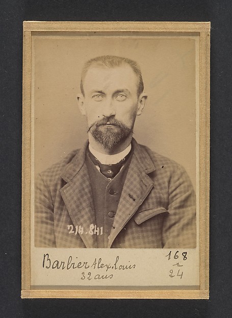 Barbier. Louis, Alexandre. 31 ans, né à Jussecourt (Marne). Comptable. Anarchiste. 27/2/94.