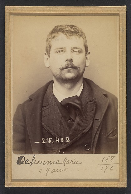 Deherme. Marie, Adolphe. 26 ans, né à Paris XVIIe. Publiciste. Anarchiste. 9/3/94.