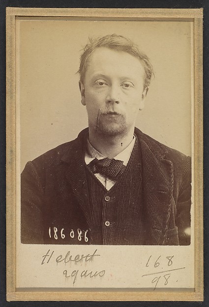 Hébert. Georges, Henri. 27 (ou 29) ans, né à Bayeux (Calvados). Menuisier. Anarchiste. 23/4/92. 