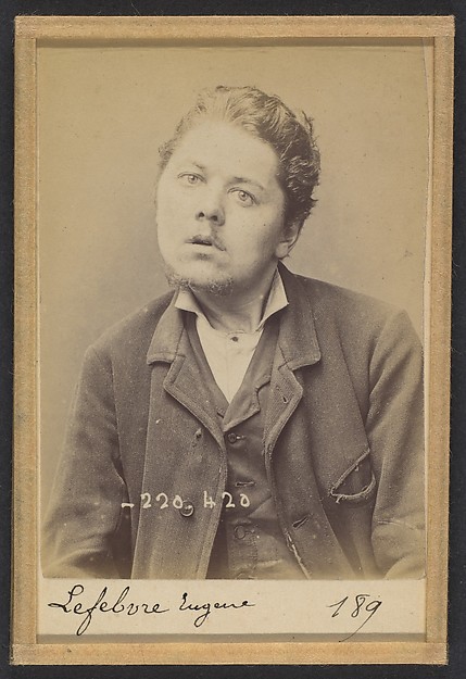 Lefebvre. Eugène, Anatole. 28 ans, né le 2/7/66 à St Pierre (Eure). Sculpteur sur bois. Anarchiste. 2/7/94. 