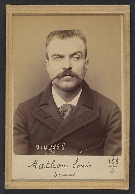 Mathon. Louis Marius. 30 ans, né à St Andiolle (Ardèche). Ferblantier. Anarchiste. 26/2/94.
