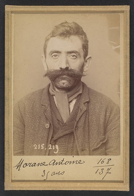 Morane. Antoine. 35 ans, né à Chalinargue (Cantal). Manœvre. Anarchiste. 6/3/94.