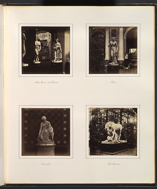 [Sculptures of the Medici Venus and Pomona, Venus, Esmeralda, and the Mourners]