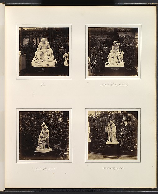 [Sculptures of Cain, a Hunter Defending his Family, the Massacre of the Innocents, and Allegorical Figures of the First Whisper of Love]