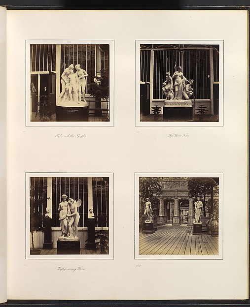 [Sculptures of Hylas and the Nymphs, Allegorical Figures of the Three Fates, Zephyr wooing Flora, and Michelangelo's Bacchus and Donatello's St. George]