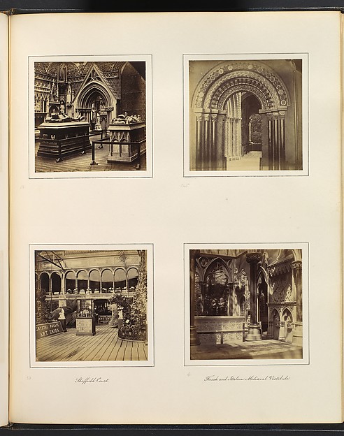 [Medieval Court; Entryway to Byzantine Court; Sheffield Court; French and Italian Mediaeval Vestibule]