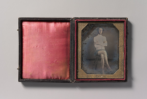 [Nude Man Seated with Cloth Draped over Waist]