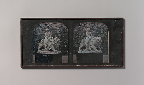 [Stereograph, Crystal Palace, John Bell's Una and the Lion]