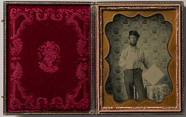 [Plasterer in Oilskin Hat]