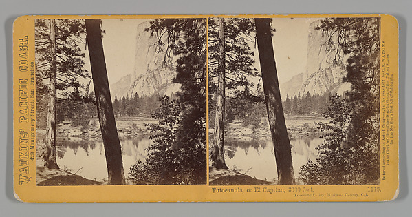 Tutocanula, or El Capitan, 3600 feet, Yosemite Valley, Mariposa County, California by Carleton E. Watkins, The Metropolitan Museum of Art