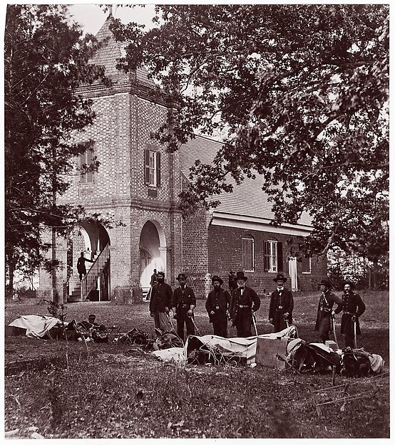 St. Peter's Church near White House, Where Washington was Married.  General E. V. Sumner and Staff