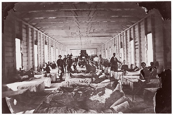Ward in Hospital. Convalescent Camp, Alexandria Virginia