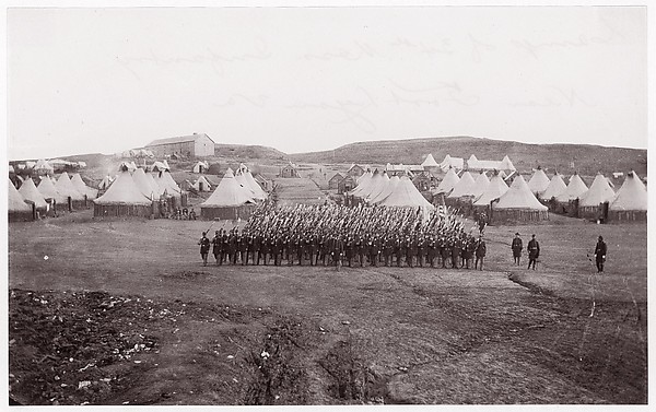 Camp of 34th Massachusetts Infantry near Fort Lyon, Virginia