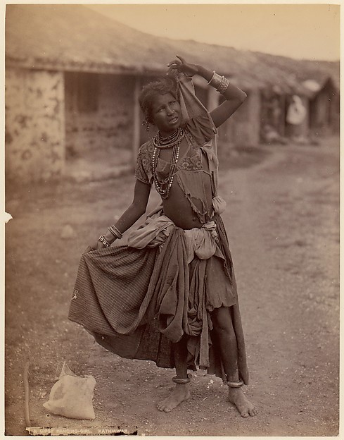 [A Gypsy Dancing-Girl, Kathiawar]