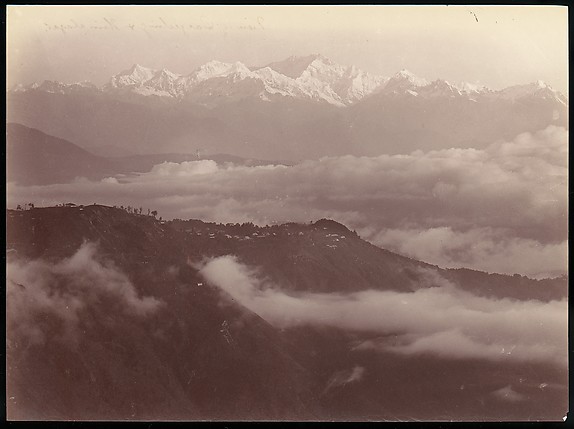 View of Darjeeling and Himalayas