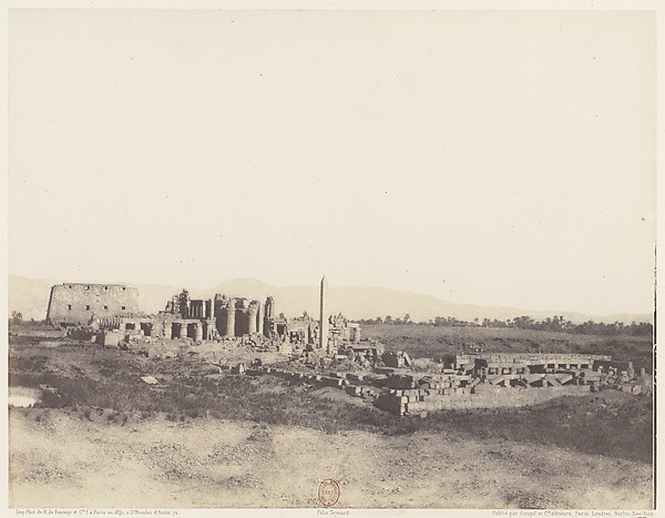 Karnak (Thèbes), Vue Générale des Ruines Prise du Sud-Est, en T