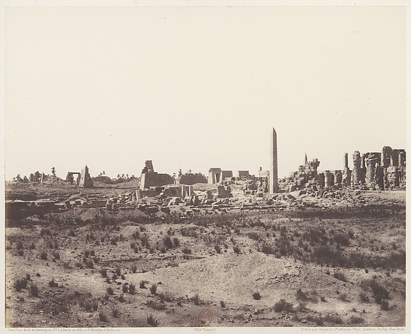 Karnak (Thèbes), Vue Générale des Ruines Prise du Nord-Est, en V