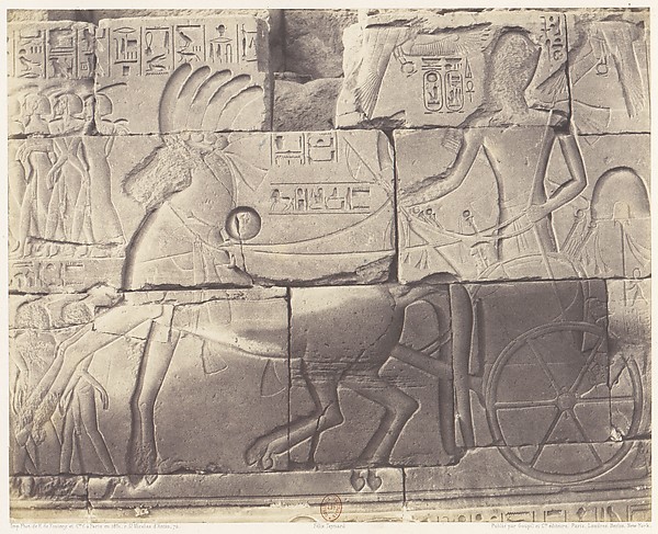 Karnak (Thèbes), Enciente du Palais - Détailes de Sculptures au Point N