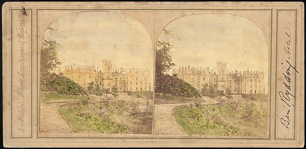 [Group of 5 Early Stereograph Views of British Hotels and Inns]