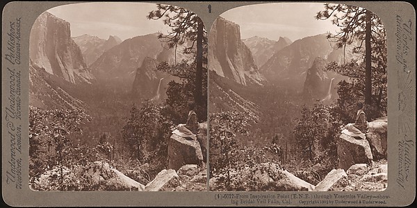 [Group of 23 Stereograph Views of Yosemite Valley Housed in Original Publisher's Box]