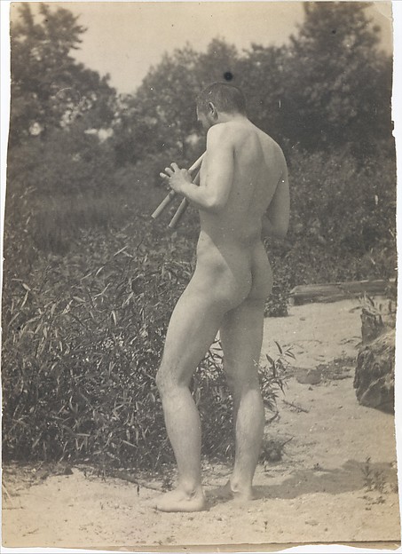 [Thomas Eakins, Nude, Playing Pipes]