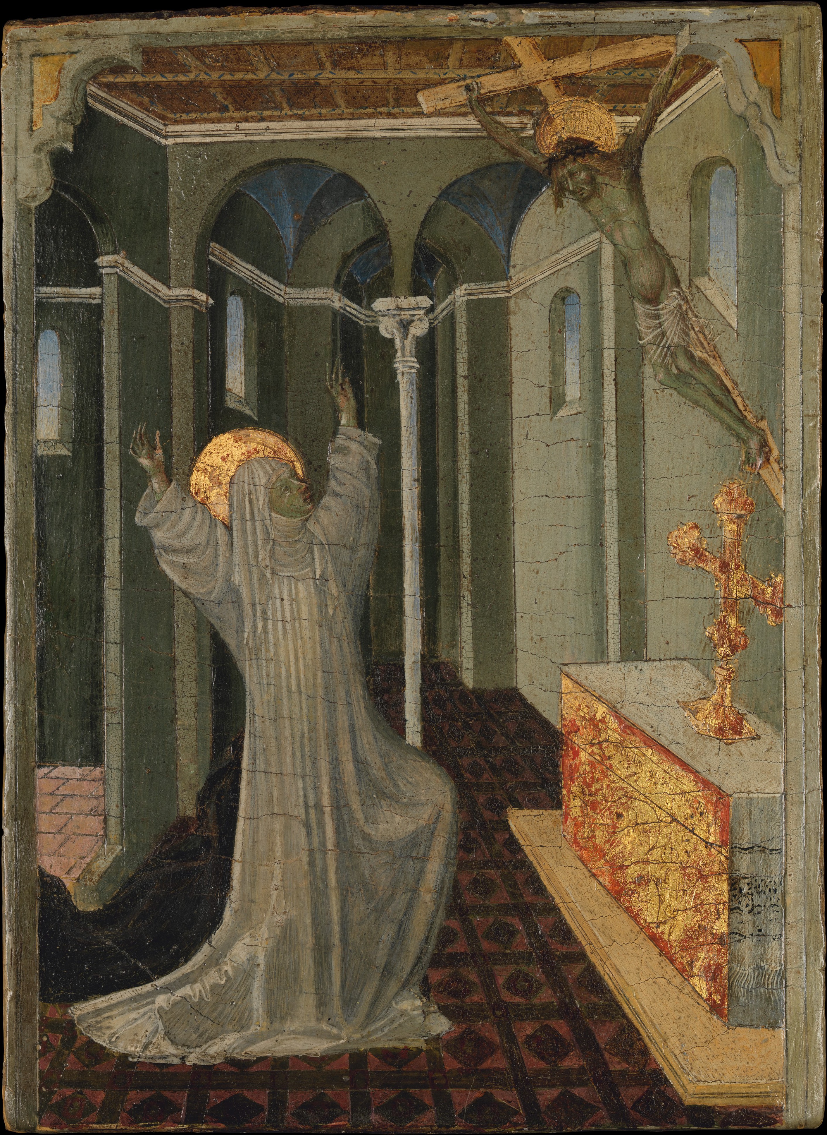 Giovanni Di Paolo Giovanni Di Paolo Di Grazia Saint Catherine Of Siena Receiving The Stigmata The Metropolitan Museum Of Art