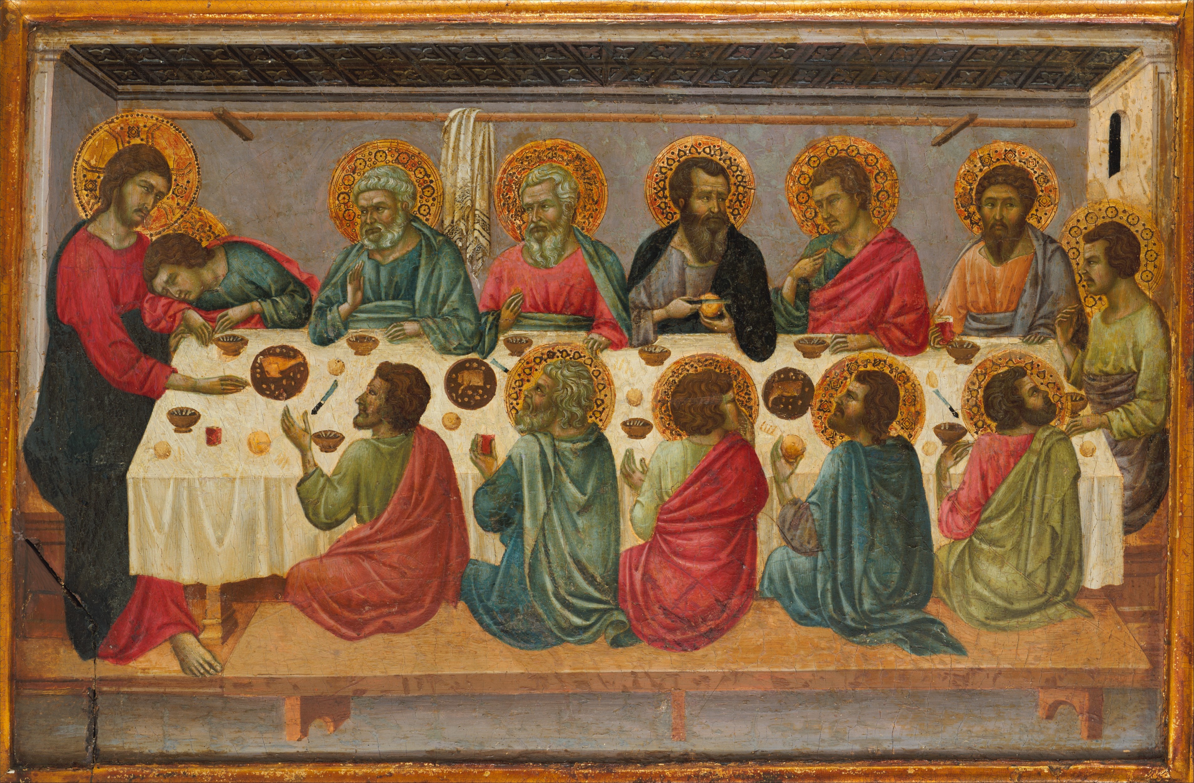 the original black last supper painting