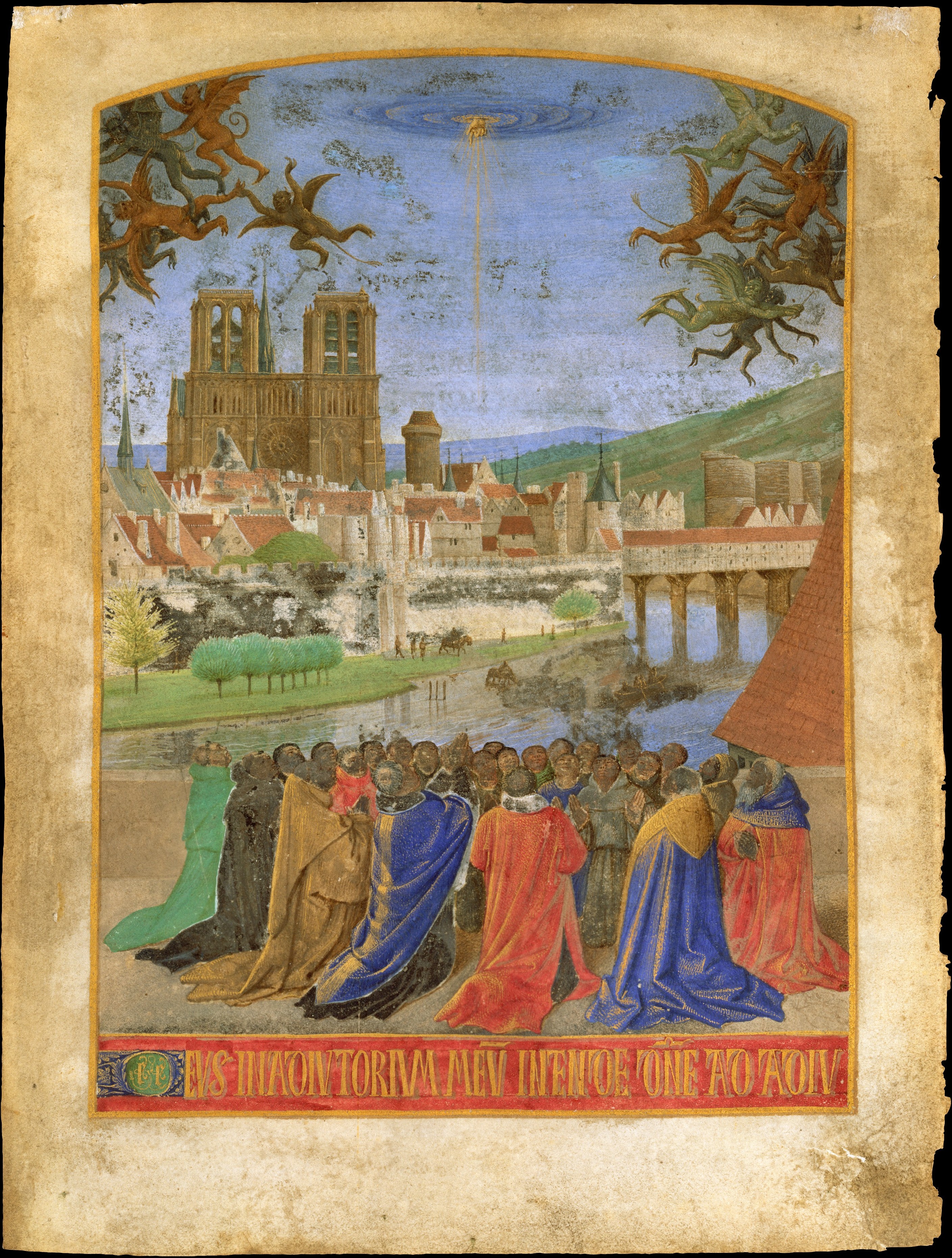 Jean Fouquet | The Right Hand of God Protecting the Faithful against the  Demons | The Metropolitan Museum of Art