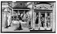 The Funeral of Lucretia, Master of Marradi (Italian, Florence, active late 15th/early 16th century), Tempera and gold on wood