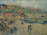 Le Grand Quai, Fécamp, Gustave Loiseau (French, 1865–1935), Oil on canvas