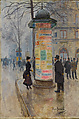 Parisian Street Scene, Jean Béraud (French, St. Petersburg 1849–1936 Paris), Oil on panel